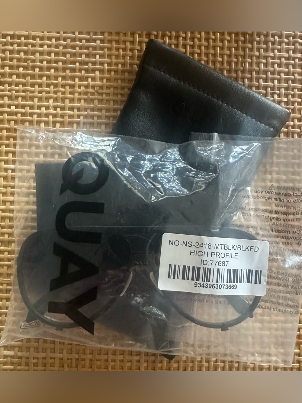 Quay Australia Black Matte NWT High Profile Sunglasses Black Fade Lens Unisex